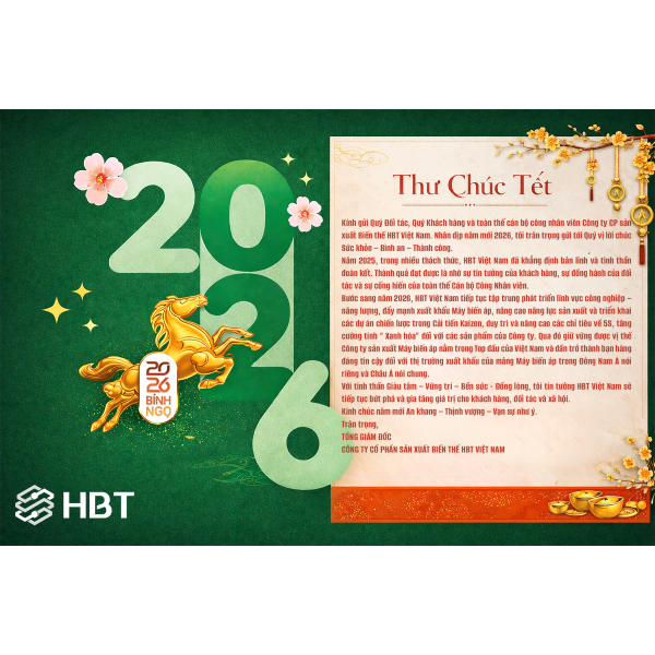 THƯ CHÚC TẾT MỒNG 1 XUÂN BÍNH NGỌ 2026 – HBT VIỆT NAM
